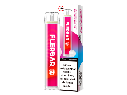 [FBEWM20-PW] Flerbar - M Einweg E-Zigarette - Pink Watermelon 20 mg/ml