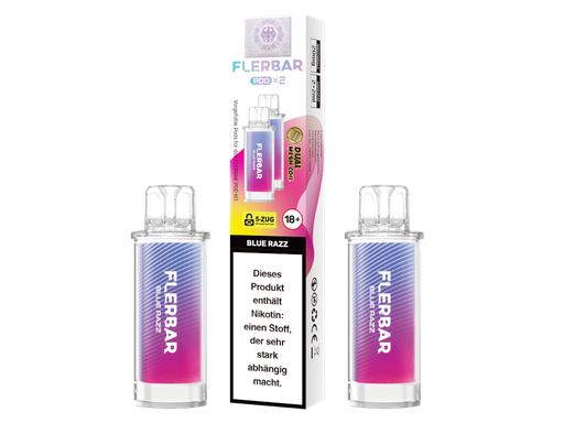 [FBEWPP20-BR] Flerbar - POD Blue Razz 20 mg/ml (2 Stück pro Packung)