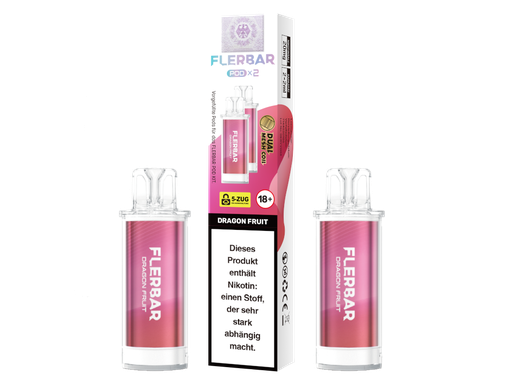 [FBEWPP20-DF-H] Flerbar - POD Dragon Fruit 20 mg/ml (2 Stück pro Packung) 10er Packung