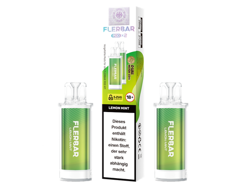 [FBEWPP20-LM-H] Flerbar - POD Lemon Mint 20 mg/ml (2 Stück pro Packung) 10er Packung