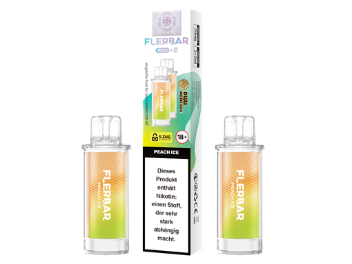 [FBEWPP20-PC-H] Flerbar - POD Peach lce 20 mg/ml (2 Stück pro Packung) 10er Packung