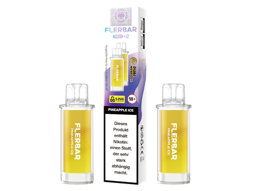 [FBEWPP20-PI-L] Flerbar - POD Pineapple Ice 20 mg/ml (2 Stück pro Packung) 400er Packung