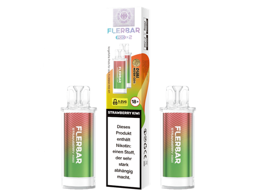 [FBEWPP20-SK-H] Flerbar - POD Strawberry Kiwi 20 mg/ml (2 Stück pro Packung) 10er Packung