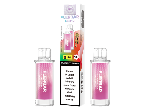 [FBEWPP20-SL] Flerbar - POD Strawberry Lemonade 20 mg/ml (2 Stück pro Packung)