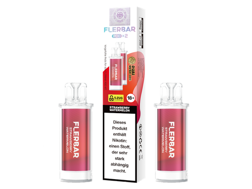 [FBEWPP20-SW-H] Flerbar - POD Strawberry Watermelon 20 mg/ml (2 Stück pro Packung) 10er Packung