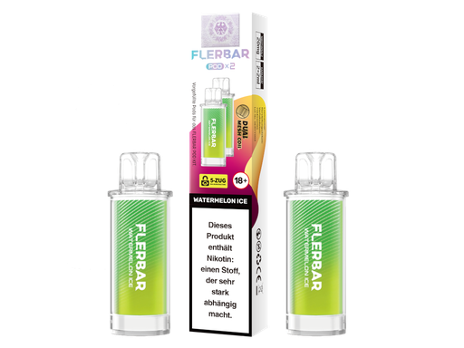 [FBEWPP20-WI-H] Flerbar - POD Watermelon Ice 20 mg/ml (2 Stück pro Packung) 10er Packung