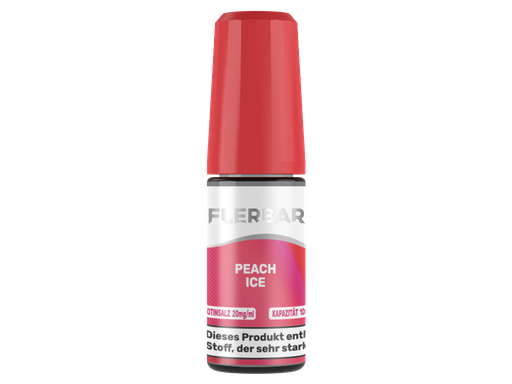 [FBNS10PC-20-K] Flerbar Liquid - Peach Ice - Nikotinsalz Liquid 20 mg/ml 400er Packung