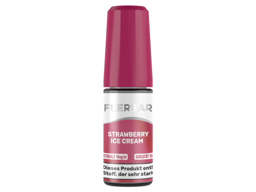 [FBNS10SC-10] Flerbar Liquid - Strawberry Ice Cream - Nikotinsalz Liquid 10 mg/ml