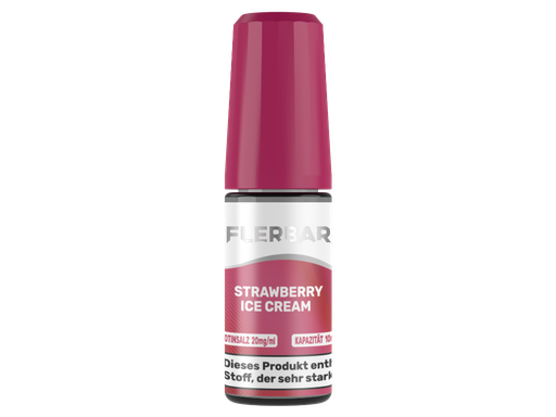 [FBNS10SC-20] Flerbar Liquid - Strawberry Ice Cream - Nikotinsalz Liquid 20 mg/ml