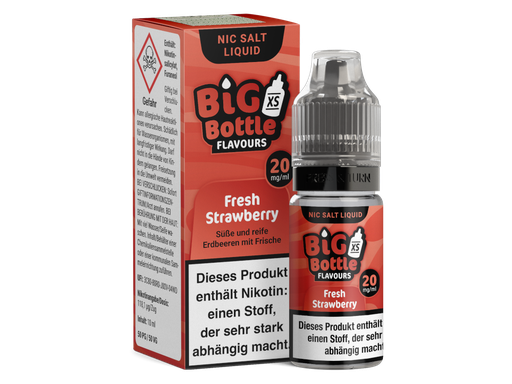 [BBNSL10FS-20] Big Bottle - Fresh Strawberry - Nikotinsalz Liquid 20 mg/ml