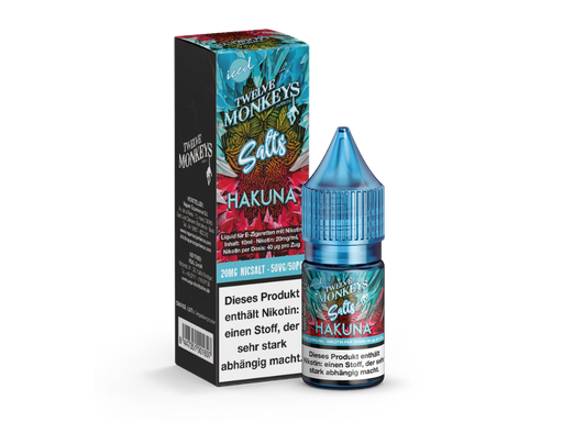 [12MNSL10HU-20] Twelve Monkeys - Iced - Hakuna - Nikotinsalz Liquid 20 mg/ml