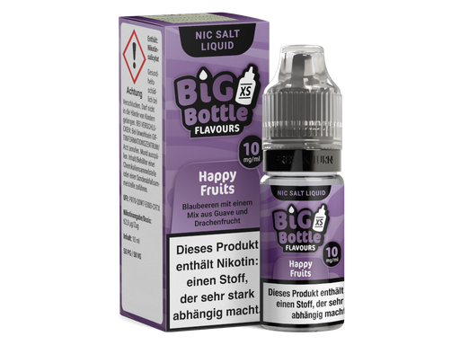 [BBNSL10HF-10] Big Bottle - Happy Fruits - Nikotinsalz Liquid 10 mg/ml