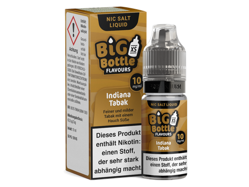 [BBNSL10IT-10] Big Bottle - Indiana Tabak - Nikotinsalz Liquid 10 mg/ml