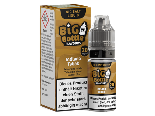 [BBNSL10IT-20] Big Bottle - Indiana Tabak - Nikotinsalz Liquid 20 mg/ml