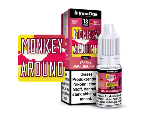 [ICL10MYA-18-H] InnoCigs - Monkey Around Banane-Amarenakirsche Aroma 18 mg/ml 10er Packung