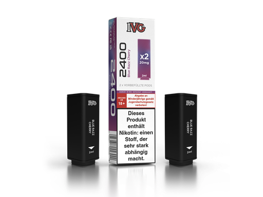[IVGEW24P20-BC] IVG - 2400 Pod Blue Razz Cherry 20 mg/ml (2 Stück pro Packung)