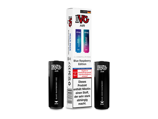 [IVGEWARE-10] IVG - AIR Pod Blue Raspberry Edition 20 mg/ml (2 Stück pro Packung)