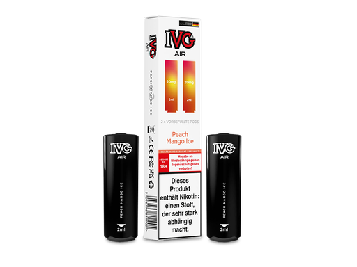 [IVGEWARP-17] IVG - AIR Pod Peach Mango Ice 20 mg/ml (2 Stück pro Packung)