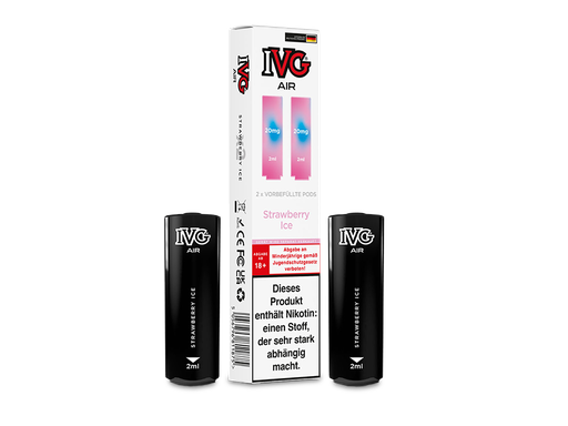 [IVGEWARP-20] IVG - AIR Pod Strawberry Ice 20 mg/ml (2 Stück pro Packung)