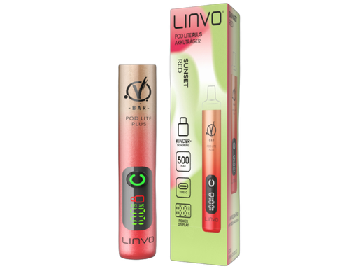 [LB100PLP-13] Linvo - Pod Lite Plus Akku 500 mAh rot