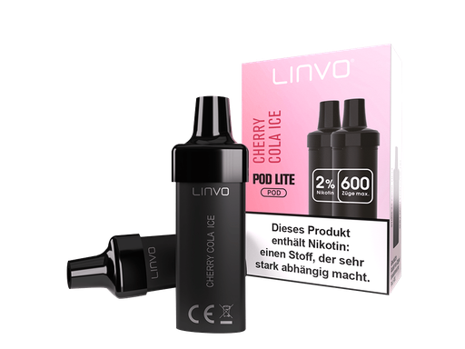 [LBEWPL20-CC] Linvo - Pod Lite Cartridge Cherry Cola Ice 20 mg/ml (2 Stück pro Packung)