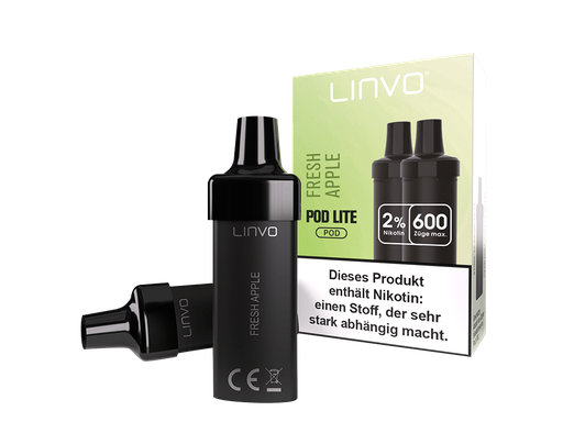 [LBEWPL20-FA-H] Linvo - Pod Lite Cartridge Fresh Apple 20 mg/ml (2 Stück pro Packung) 10er Packung
