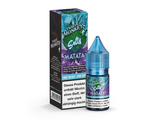 [12MNSL10MA-20-H] Twelve Monkeys - Iced - Matata - Nikotinsalz Liquid 20 mg/ml 10er Packung