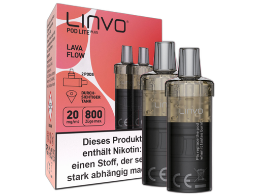 [LBEWPLP20-LF] Linvo - Pod Lite Plus Cartridge Lava Flow 20 mg/ml (2 Stück pro Packung)
