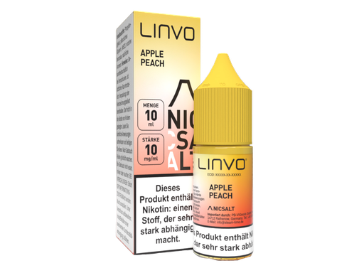 [LBNSL10AP-10-H] Linvo - Apple Peach - Nikotinsalz Liquid 10 mg/ml 10er Packung