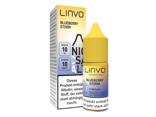 [LBNSL10BS-10] Linvo - Blueberry Storm - Nikotinsalz Liquid 10 mg/ml