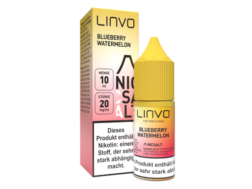 [LBNSL10BW-20-H] Linvo - Blueberry Watermelon - Nikotinsalz Liquid 20 mg/ml 10er Packung