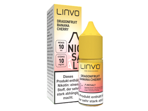 [LBNSL10DB-10] Linvo - Dragonfruit Banana Cherry - Nikotinsalz Liquid 10 mg/ml