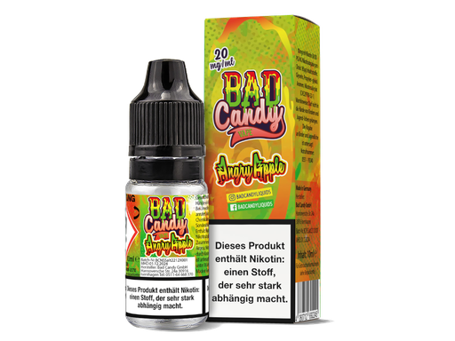 [BCNSL10AA-20] Bad Candy Liquids - Angry Apple - Nikotinsalz Liquid 20 mg/ml
