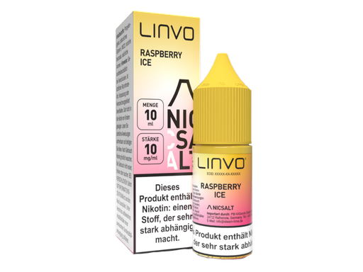 [LBNSL10RI-10-H] Linvo - Raspberry Ice - Nikotinsalz Liquid 10 mg/ml 10er Packung
