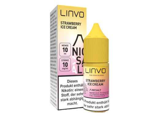 [LBNSL10SC-10] Linvo - Strawberry Ice Cream - Nikotinsalz Liquid 10 mg/ml