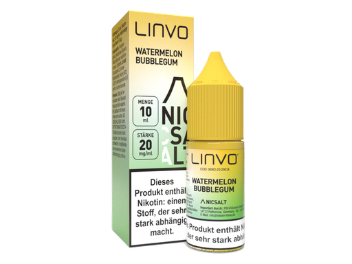 [LBNSL10WG-20] Linvo - Watermelon Bubblegum - Nikotinsalz Liquid 20 mg/ml