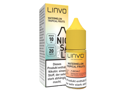 [LBNSL10WM-20] Linvo - Watermelon Tropical Fruits - Nikotinsalz Liquid 20 mg/ml