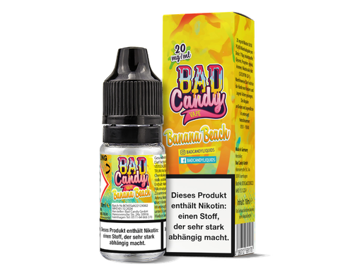 [BCNSL10BE-20] Bad Candy Liquids - Banana Beach - Nikotinsalz Liquid 20 mg/ml