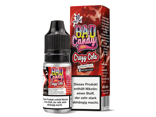 [BCNSL10CC-10-H] Bad Candy Liquids - Crazy Cola - Nikotinsalz Liquid 10 mg/ml 10er Packung