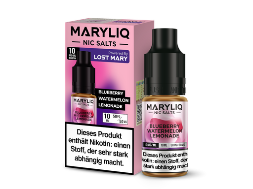 [MLNSL10BW-10-K] MARYLIQ - Blueberry Watermelon Lemonade - Nikotinsalz Liquid 10 mg/ml 200er Packung