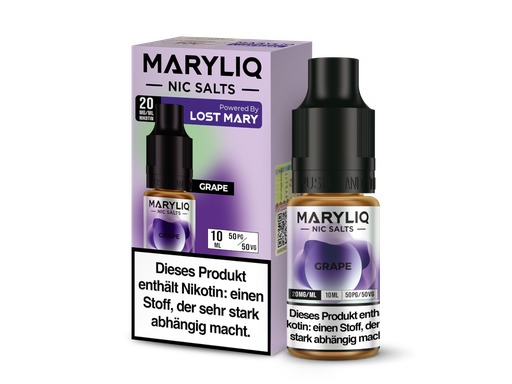 [MLNSL10GR-20-H] MARYLIQ - Grape - Nikotinsalz Liquid 20 mg/ml 10er Packung