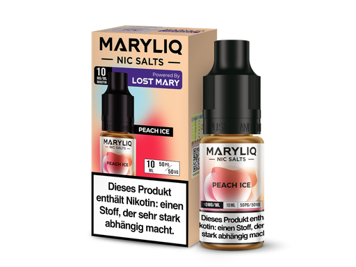 [MLNSL10PE-10] MARYLIQ - Peach Ice - Nikotinsalz Liquid 10 mg/ml