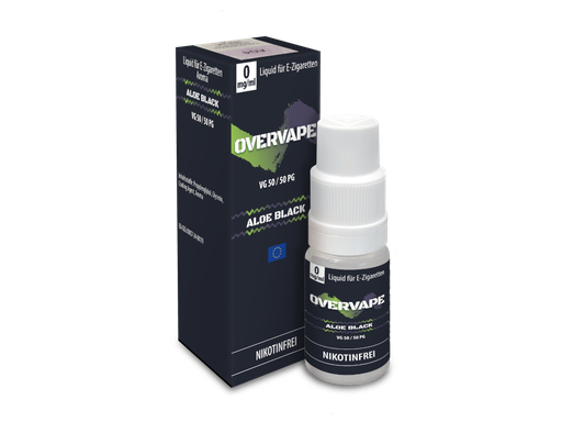 [OPNSL10AB-0-H] Overvape - Aloe Black - Nikotinsalz Liquid 0 mg/ml 5er Packung