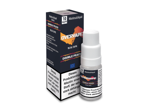 [OPNSL10DP-10-H] Overvape - Double Peach - Nikotinsalz Liquid 10 mg/ml 5er Packung
