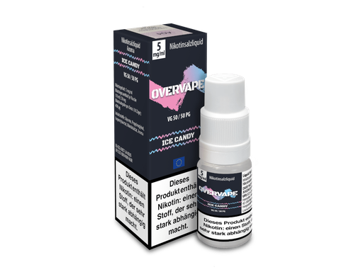 [OPNSL10IC-5-H] Overvape - Ice Candy - Nikotinsalz Liquid 5 mg/ml 5er Packung