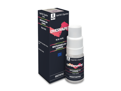 [OPNSL10WL-0] Overvape - Watermelon Lemon - Nikotinsalz Liquid 0 mg/ml