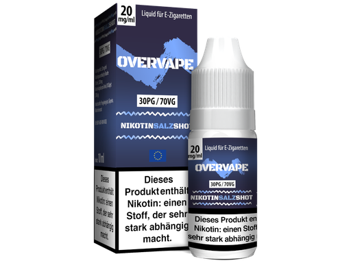 [OPS10NKS-37-H] Overvape - Nikotinsalz Shot 30PG/70VG 20 mg/ml 10er Packung