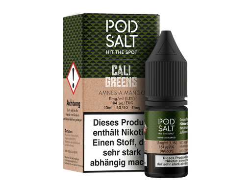 [PTNSL10AM-11-K] Pod Salt Fusion - Amnesia Mango - Nikotinsalz Liquid 11 mg/ml 100er Packung