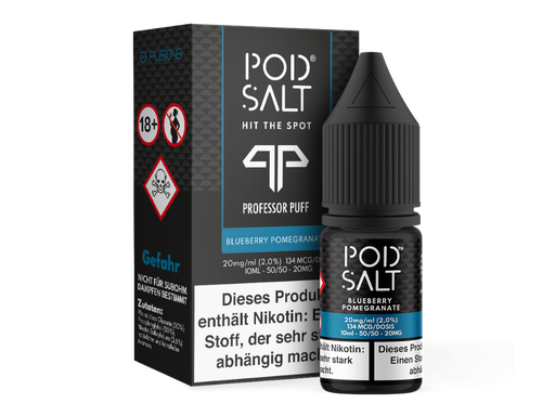[PTNSL10BP-20] Pod Salt Fusion - Blueberry Pomegranate - Nikotinsalz Liquid 20 mg/ml