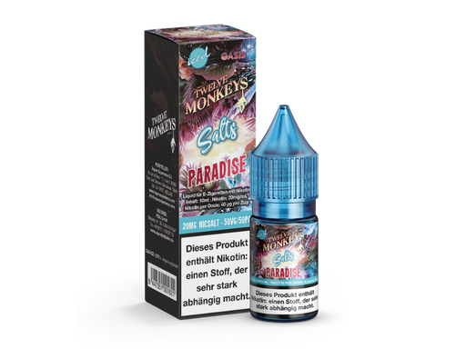 [12MNSL10PR-20] Twelve Monkeys - Iced - Paradise - Nikotinsalz Liquid 20 mg/ml